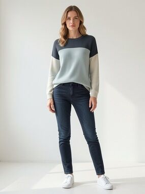maurice’s Textured Size 2X Colorblock Knit Sweater